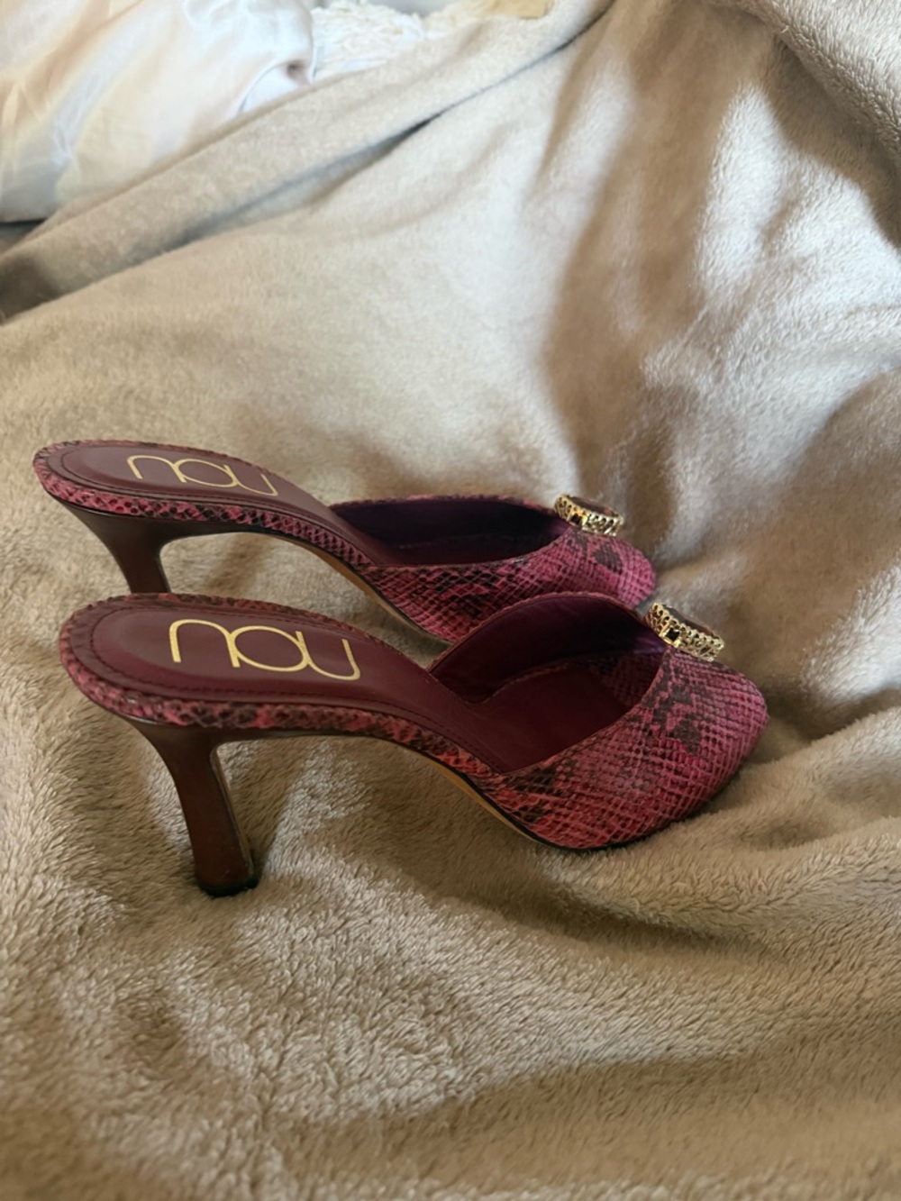 NOU Snakeskin Gem Mules *archival piece* - Picture 4 of 9